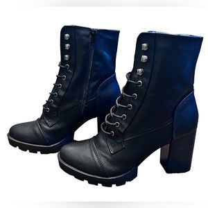 Black thick hell boots